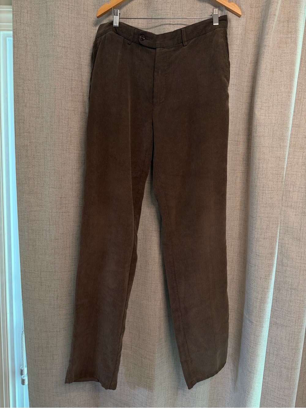 Peter Millar Dark Brown Corduroy Men's Trousers